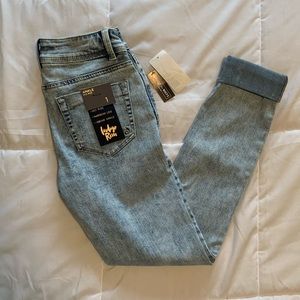 Light wash jeans
